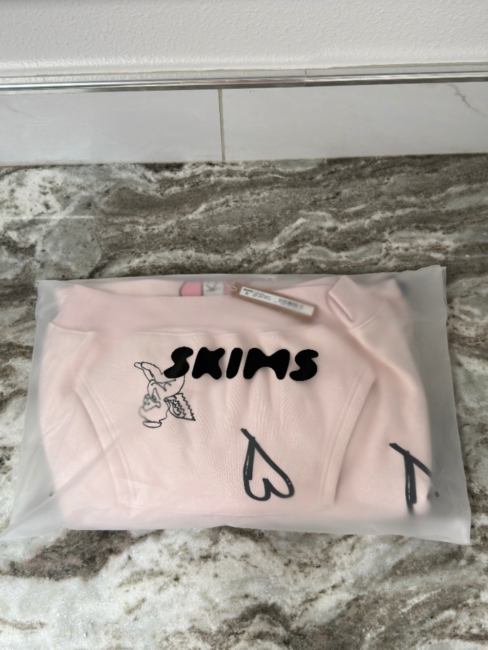 SKIMS Cotton Fleece Classic Pullover Hoodie - SMALL - NIB